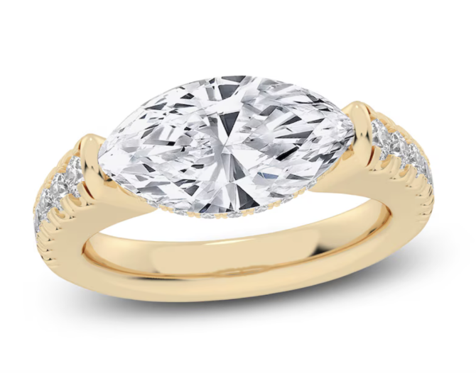 3.5 CT TW Lab-Created Marquise-Cut Diamond Engagement Ring | SimplyIn Diamonds Studio